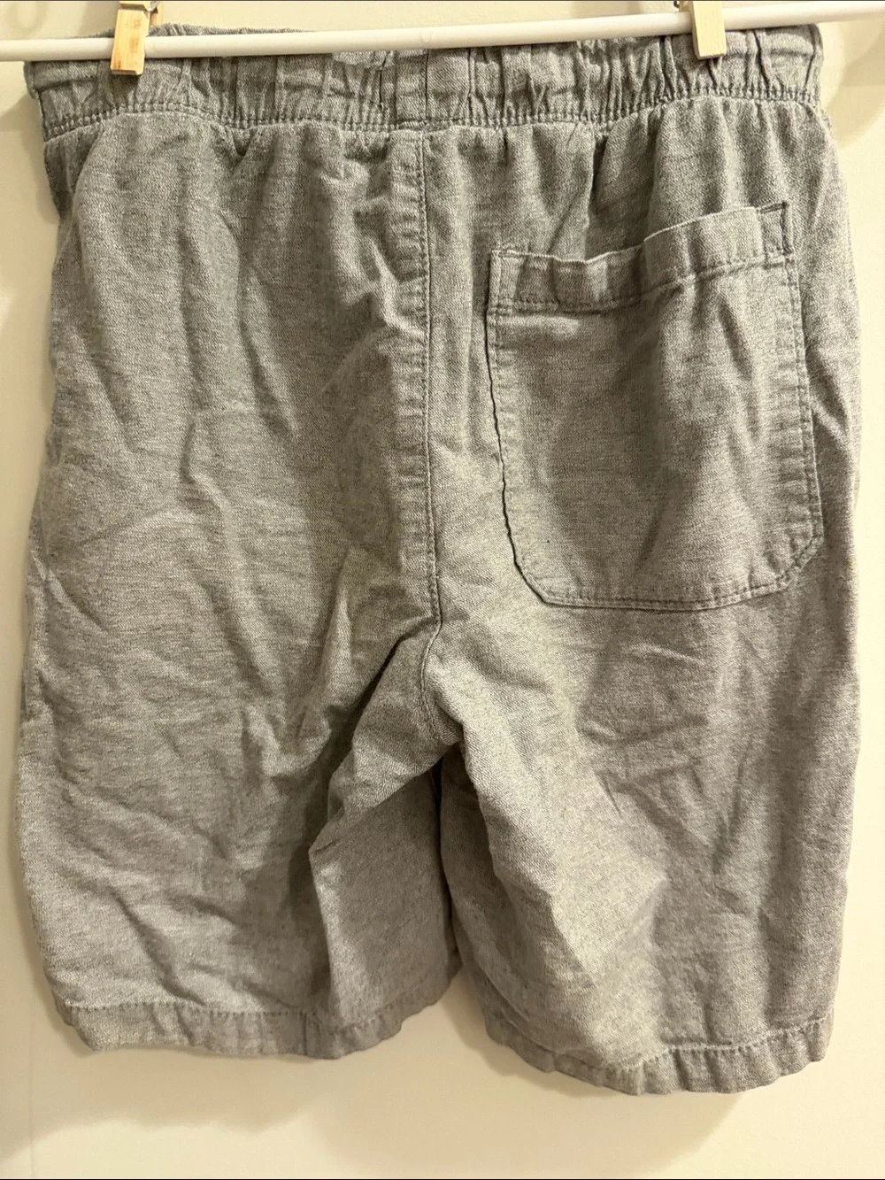 Old Navy Boys Heather Gray Athletic Drawstring Shorts